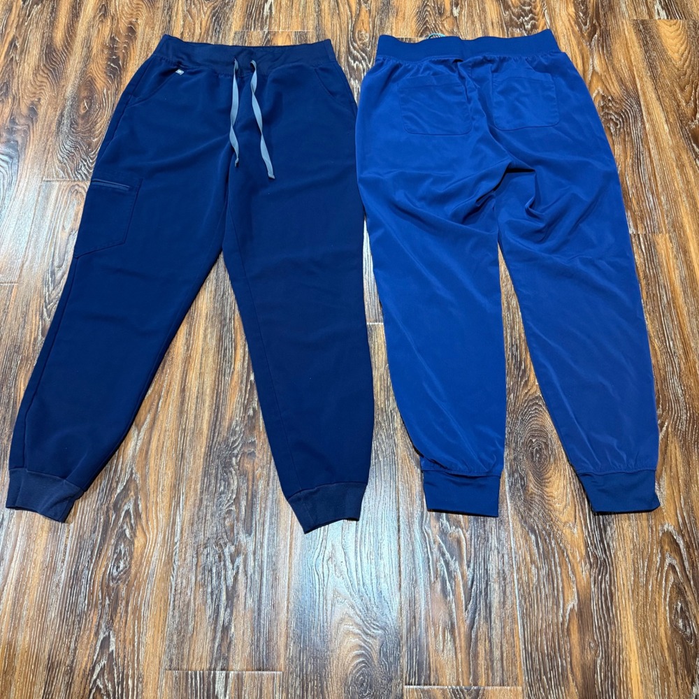 Figs & IRG Brand M Scrub Jogger Pants Womens Blue Navy Zamora Technical Medical